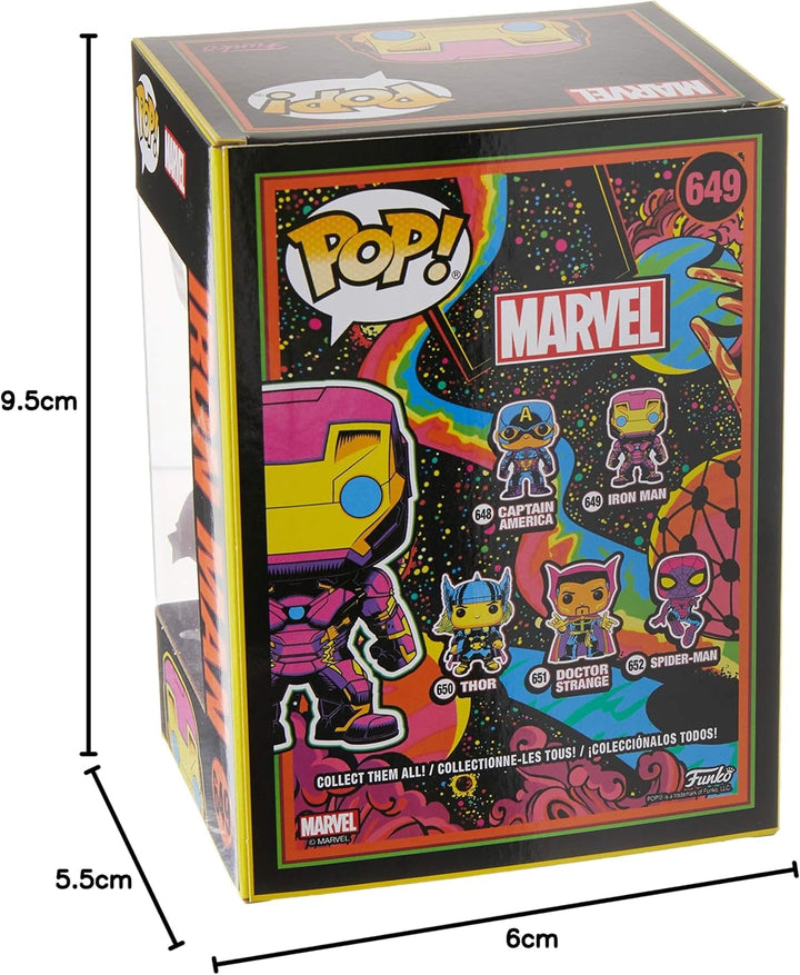 Funko Pop! Marvel: Black Light - Iron Man - Marvel Comics - Vinyl-Sammelfigur - Geschenkidee - Offiz