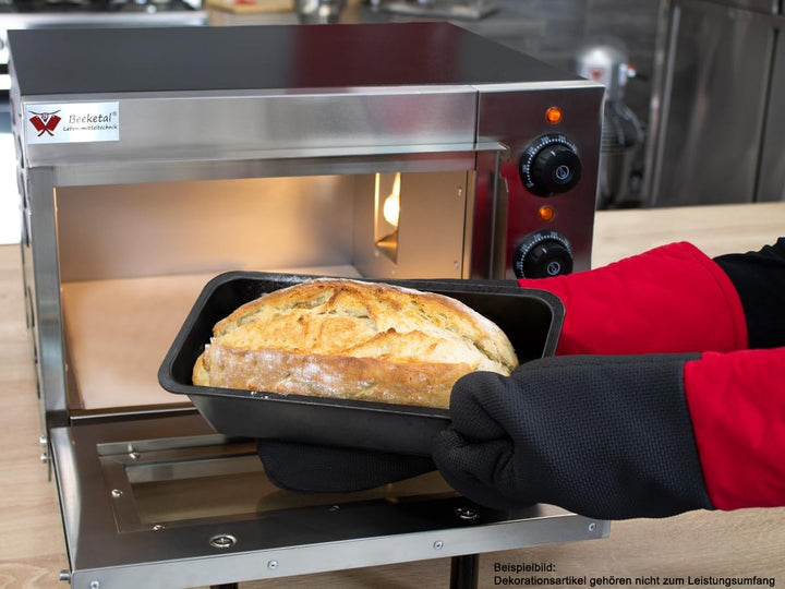 Beeketal 'BPO35-1' Profi Pizzaofen mit 355x340 mm Schamottstein Backfläche und extra hoher Kammer, G