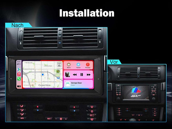 ERISIN 8-Kern 4GB+64GB 10,25 Zoll Android 14 Autoradio Bluetooth für BMW 5er E39 M5 GPS Navigation m