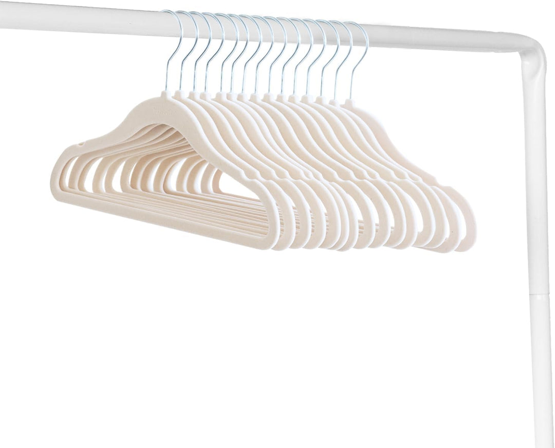 3 Sprouts Kinder Kleiderbügel aus Samt - rutschfest & Robust - Ideal für Baby- & Kleinkinderkleidung