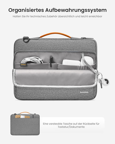 tomtoc 360° Laptop Tasche Hülle für Neu 16-Zoll MacBook Pro M4/M3/M2/M1 Pro/Max (2024-2019) A3403 A3