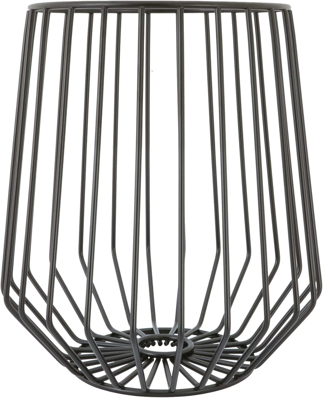 Point-Virgule Obstkorb aus Metall, skandinavische wohnungs deko drahtkorb, Schwarz, 23,5 x 25,5 cm