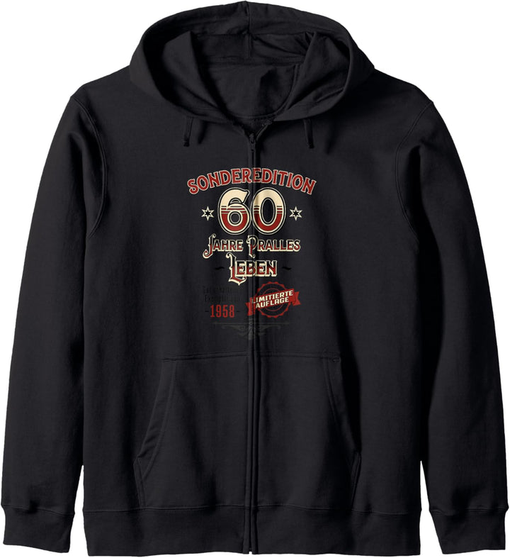 Sonderedition 60 Jahre pralles Leben - 60 Kapuzenjacke