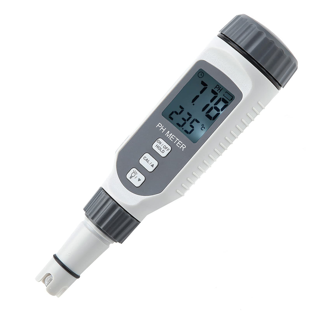 Digitaler pH-Meter für Aquarium, Präziser Wasserqualitätstester mit Temperaturkompensation, Professi
