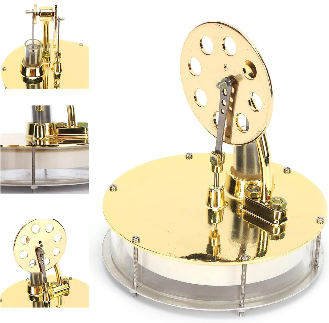 Zerodis Tieftemperatur-Stirlingmotor, Kryogener Stirlingmotor, Mini-Modell mit Zinklegierungskonstru
