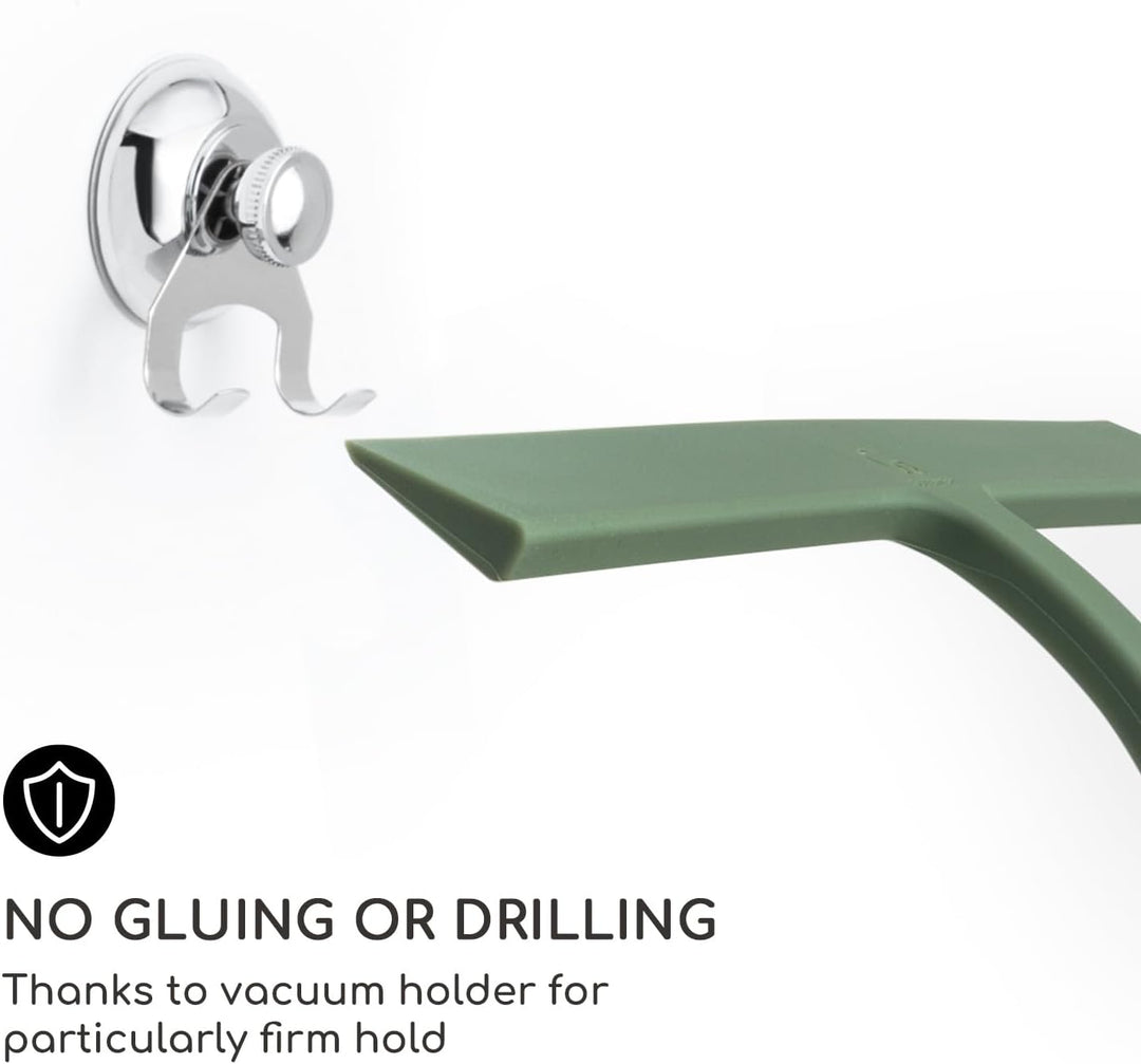 Gütewerk Duschabzieher, Silikon-Abzieher Dusche, Hygienischer Abzieher für Badezimmer, Duschwand & F