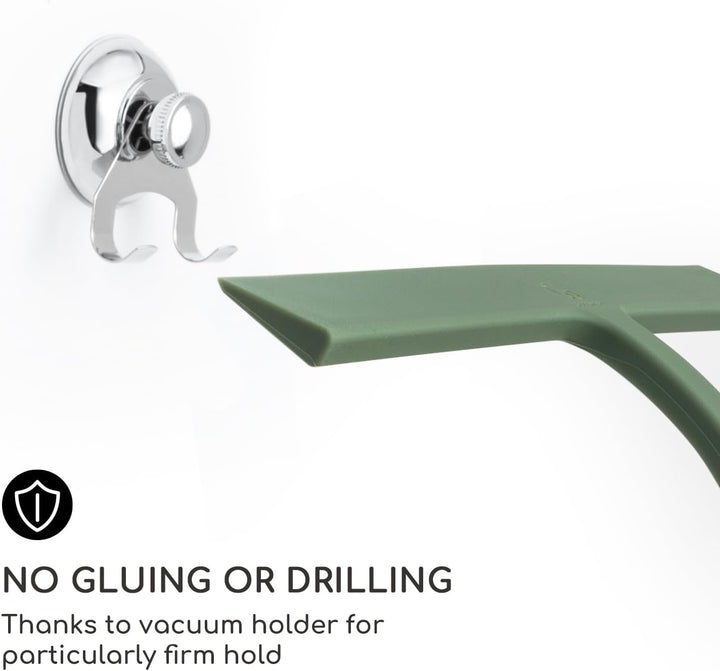 Gütewerk Duschabzieher, Silikon-Abzieher Dusche, Hygienischer Abzieher für Badezimmer, Duschwand & F