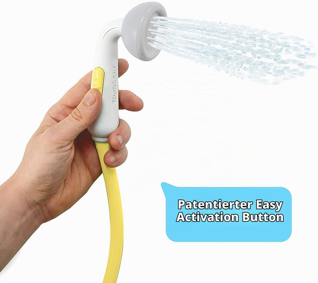 Yookidoo Babydusche Elefant in Grau mit Gelb