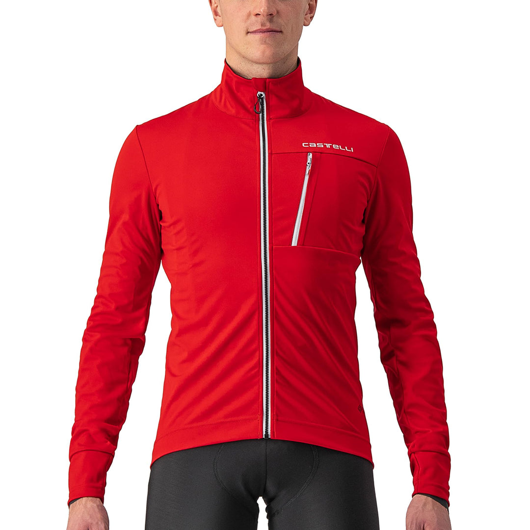 CASTELLI Herren Go Jacket Jacket S RED/SILVER GRAY, S RED/SILVER GRAY