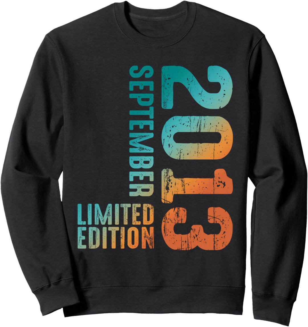 2013 Limited Edition September 2013 Jahr 2013 Retro 2013 Sweatshirt