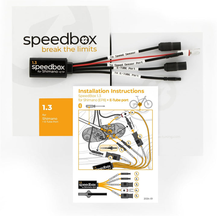 SPEEDBOX 1.3 für Shimano EP8 + E-Tube Port Di2 + Satellite System kompatibel E-Bike Tuning Chip