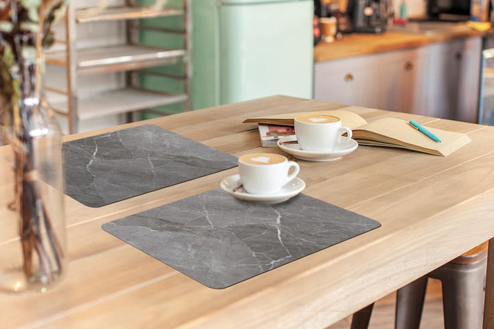 KitchenYeah© Platzsets Abwaschbar 6-Teilig 45x30 cm Tischsets Platzdeckchen rutschfeste Platzset Unt