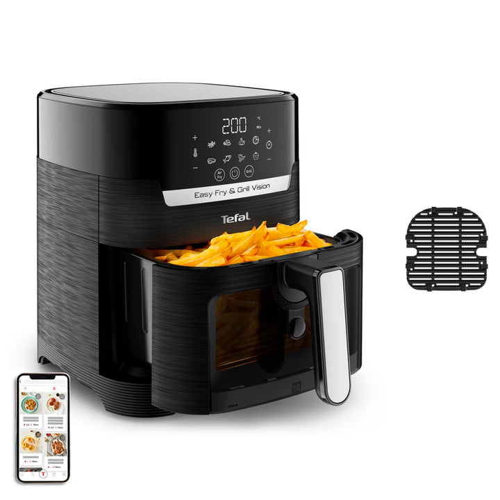 Tefal EY5068 Easy Fry &amp; Grill Vision Heissluftfritteuse | 4,2 L Kapazität | 2-in-1 Technologie | Sic