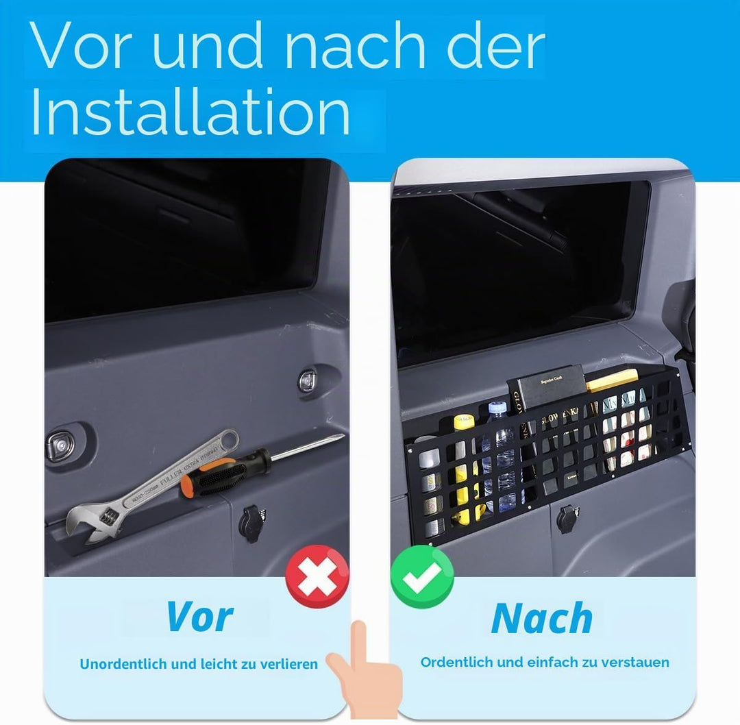 Aufbewahrungskorb für Kofferraum, Innenregal, MOLLE-Panel, Aluminiumlegierung, Grenadier 2020–2024,