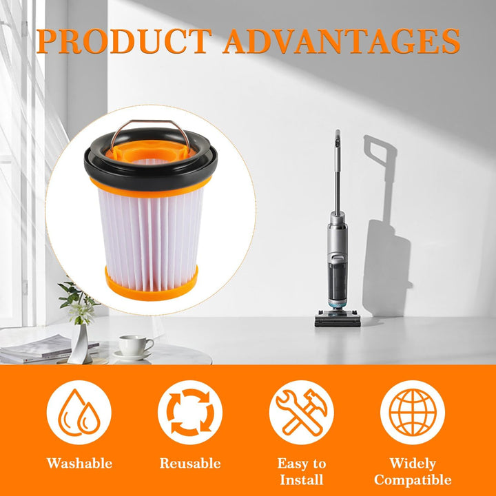 HUAREW 8 Stück Filter für Shark Wandvac WV200 WV201 WV205 WV220 Staubsauger Ersatzfilter Ersatzteile