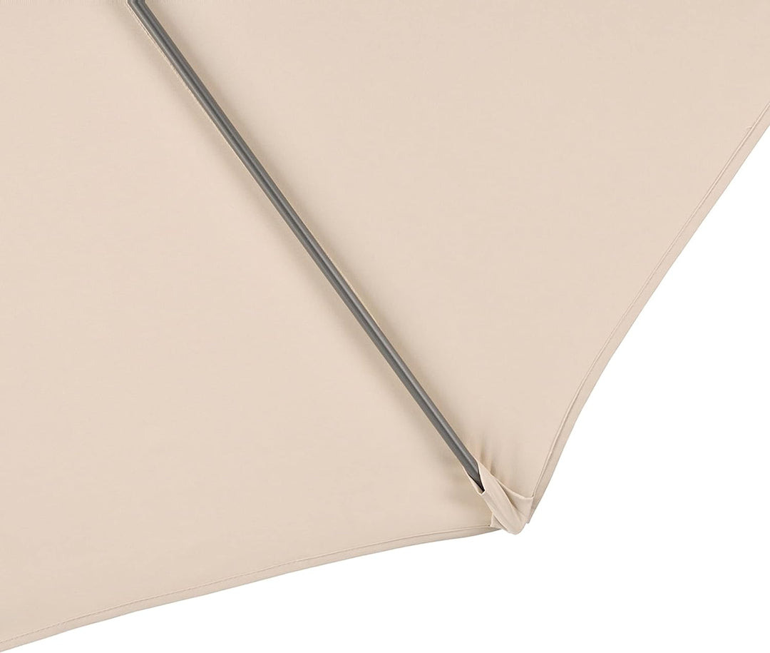 SVITA Sonnenschirm Ø 300 cm Aluminium-Ampelschirm mit Ständer und Kurbel, 360° Hebel-Konstruktion, k