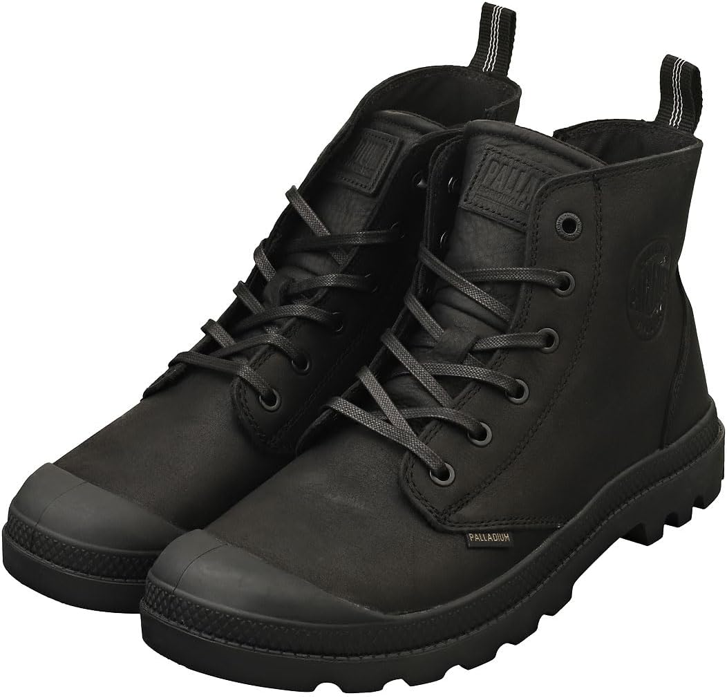 Palladium Unisex Pampa Zip Leather Sneaker Boots 44.5 EU Schwarz, 44.5 EU Schwarz