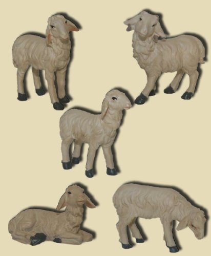 Schafe 5tlg. Geeignet für 15 bis 20cm Figuren