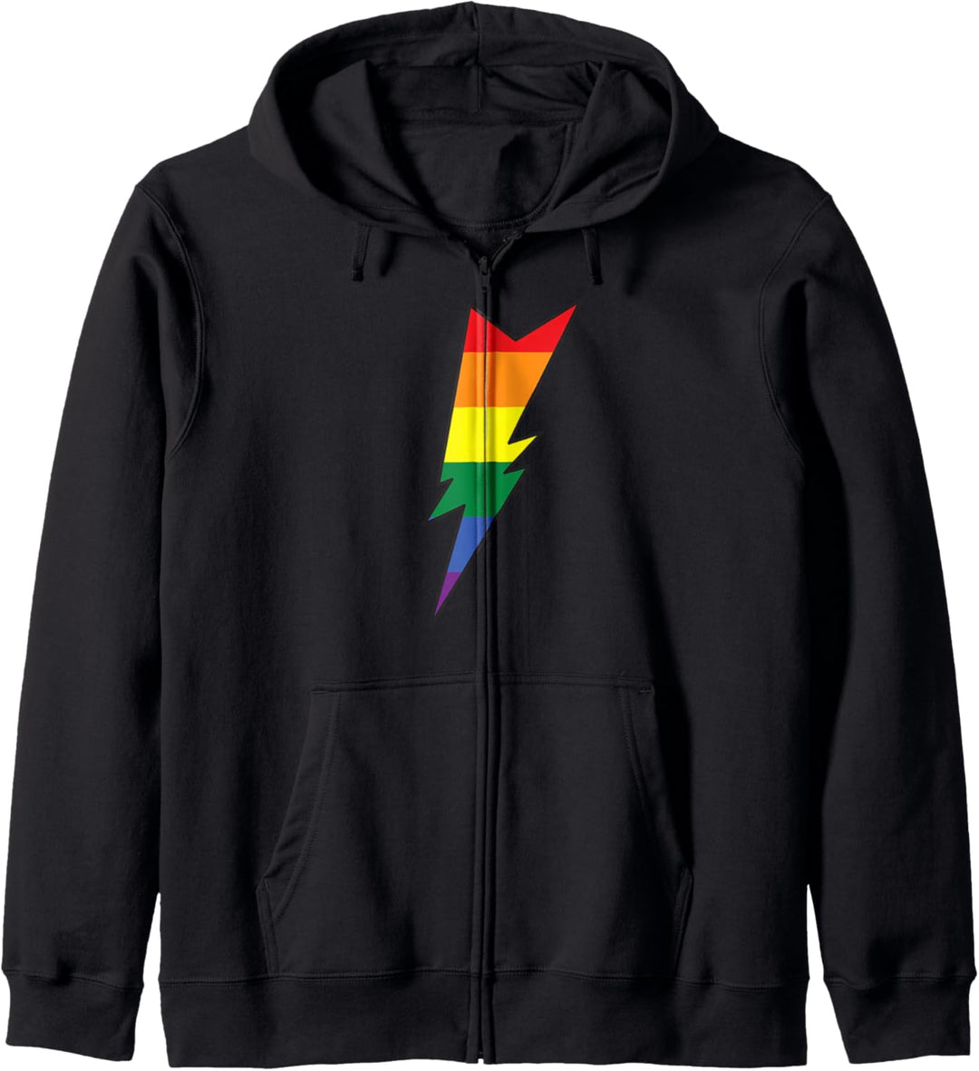 Regenbogen-Blitz Kapuzenjacke