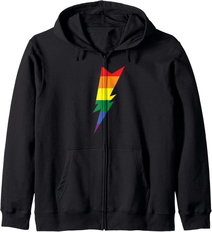 Regenbogen-Blitz Kapuzenjacke