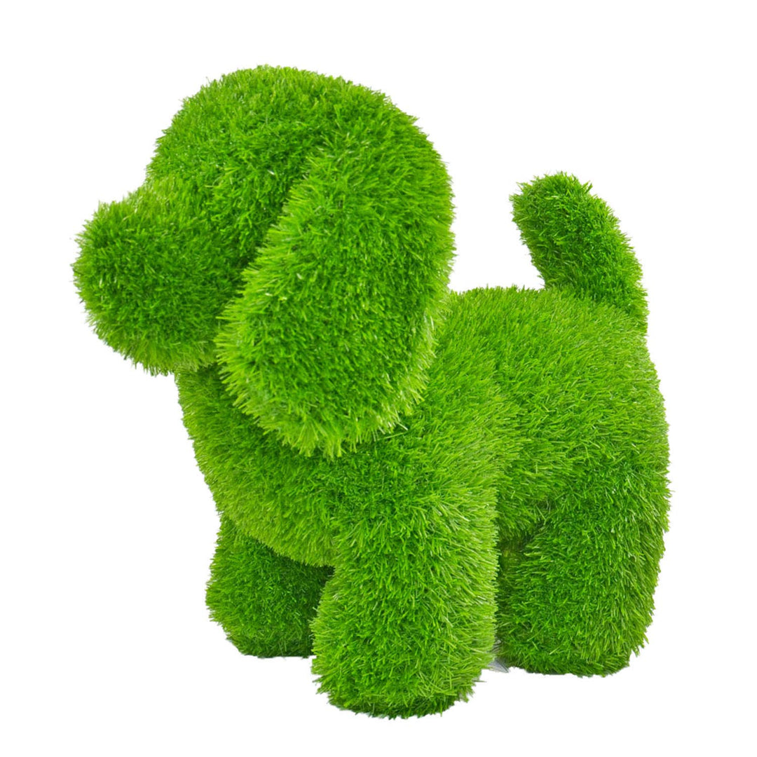 Kögler 53248 - AniPlants Hund stehend, Deko-Figur aus Kunstrasen, ca. 36 x 20 x 33 cm gross, wetterf