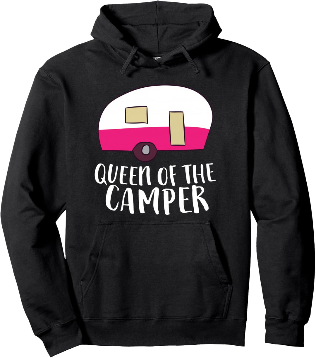 Lustiger Camper Queen of the Camper RV Camper Mama Camper Queen Pullover Hoodie