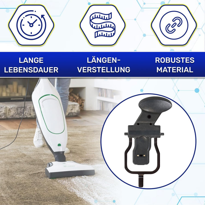 Knopf Entriegeln für Teleskoprohr für Vorwerk Kobold VK140 VK150 Staubsauger Entriegelungsknopf Gara