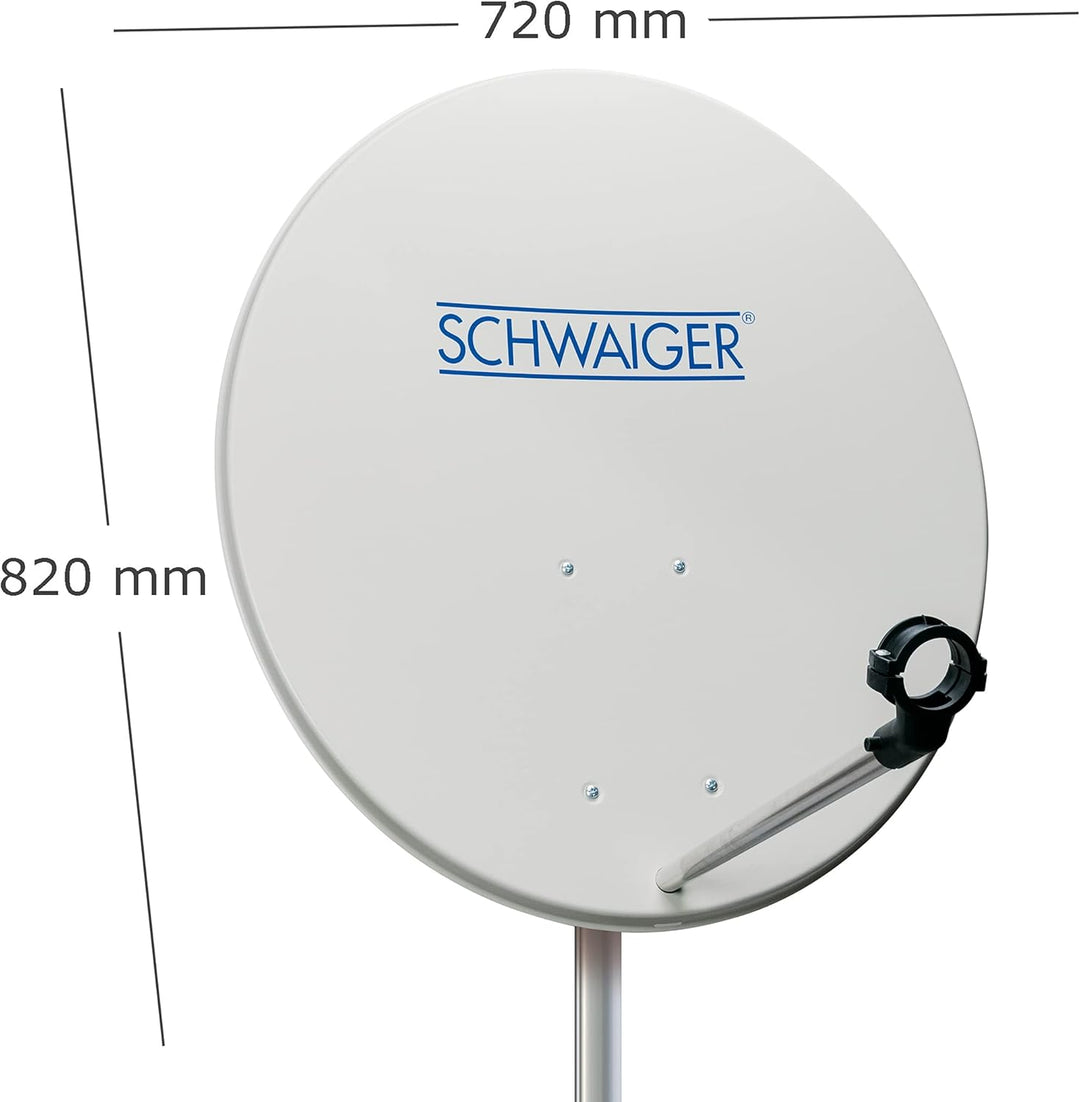 Schwaiger SPI992011 Stahl-Spiegel 80 cm