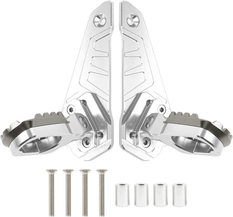 Fussrasten hinten klappbare Fussrasten, PSLER Fusspedal Beifahrer Hinten Sets Motorrad CNC Aluminium