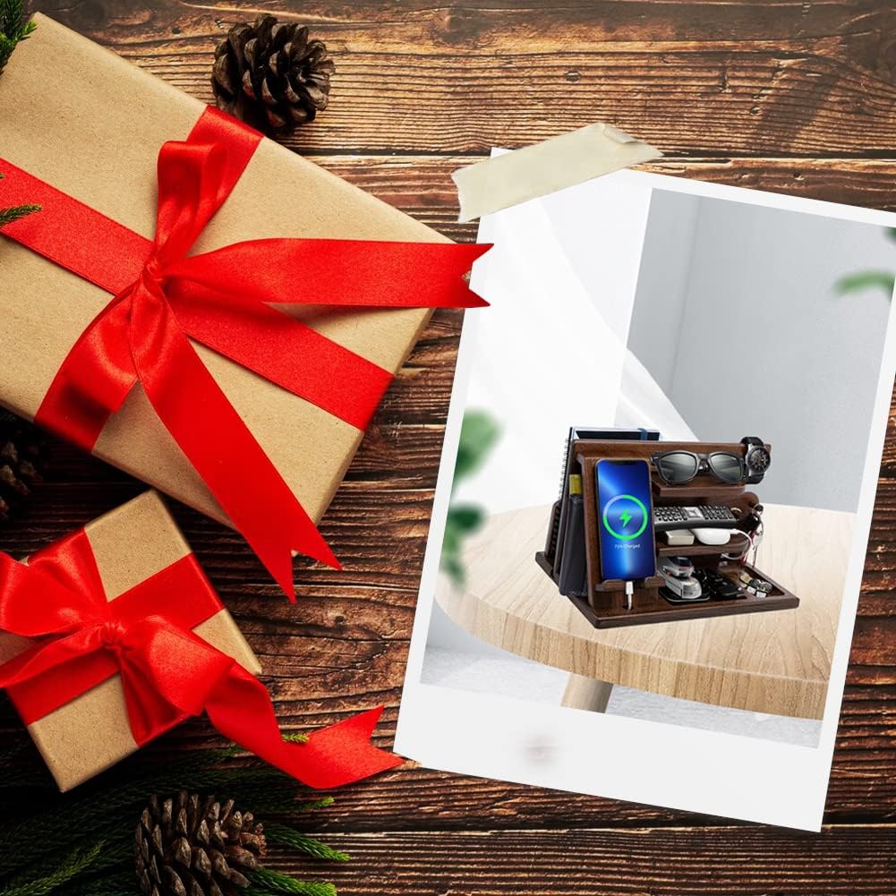 Weihnachten Geschenke für Männer Geburtstag Holz Telefon Dockingstation Geschenke für Papa Weihnacht