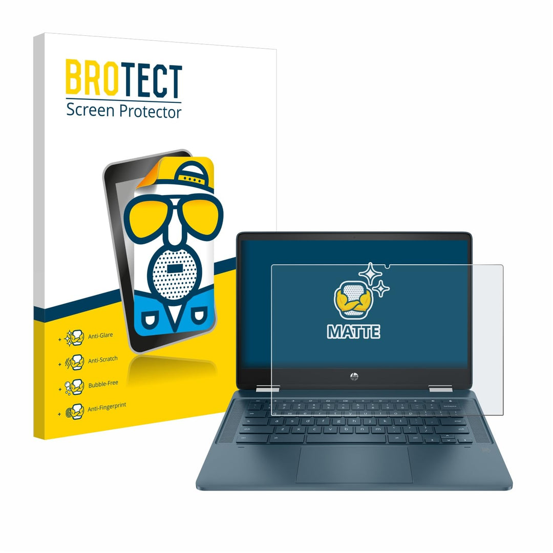 BROTECT Entspiegelungs-Schutzfolie für HP Chromebook x360 (14b-cbX) Matte Displayschutz-Folie, Anti-