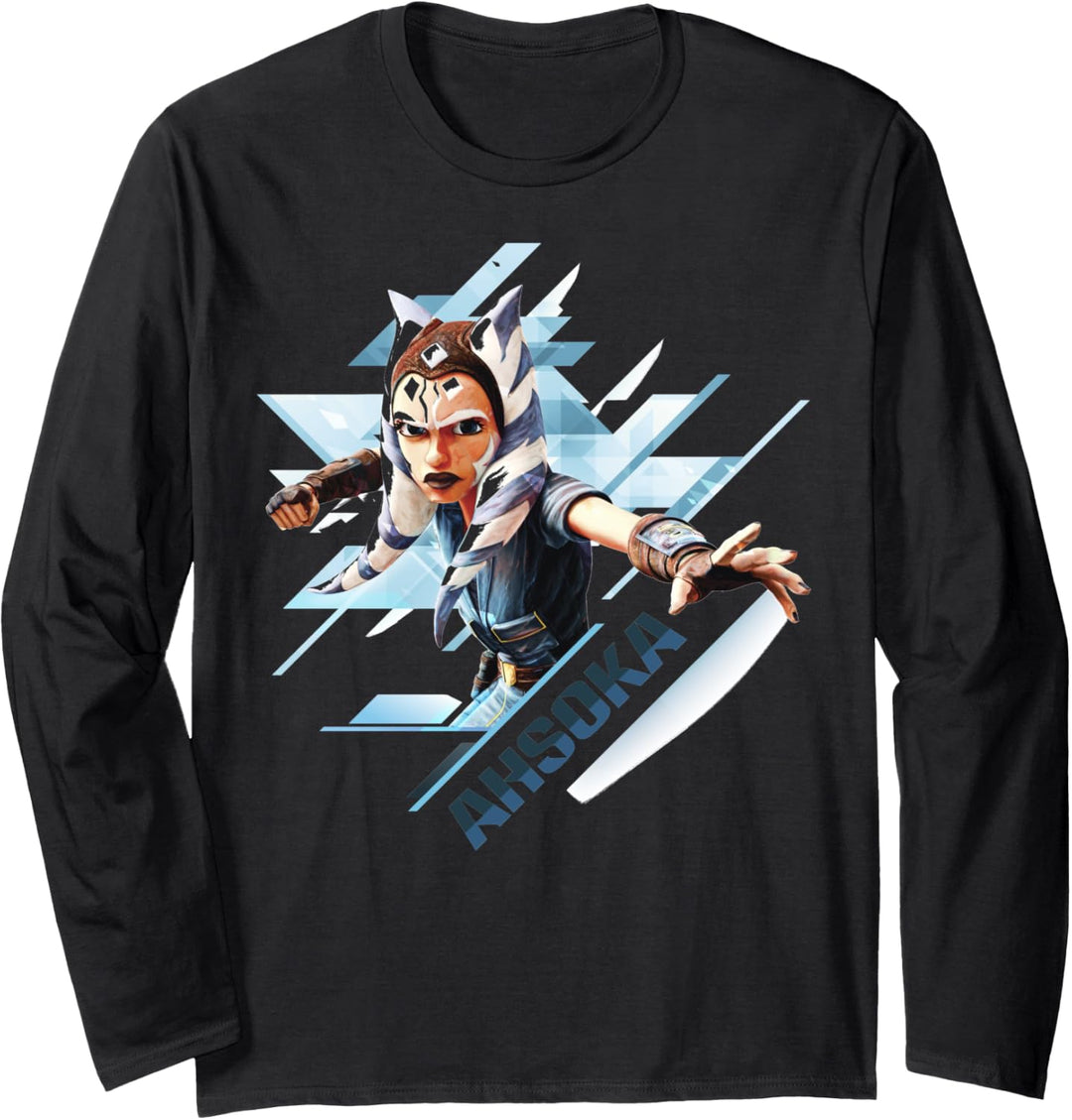 Star Wars: The Clone Wars Ahsoka Action Pose Langarmshirt