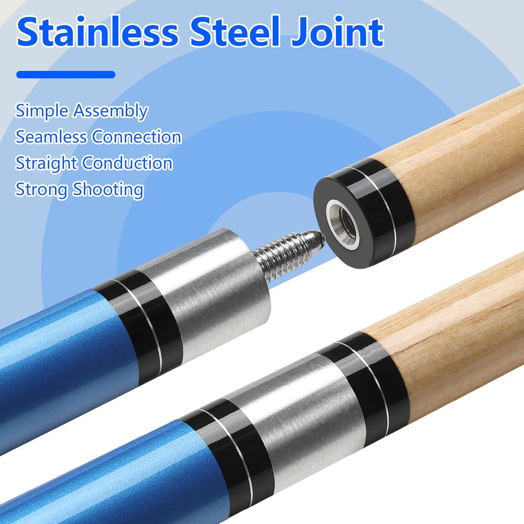 Billard Queue 18 19 20 21 oz, 58" Pool Queue Sticks 13mm Spitzen für Professionelle Billardspieler,
