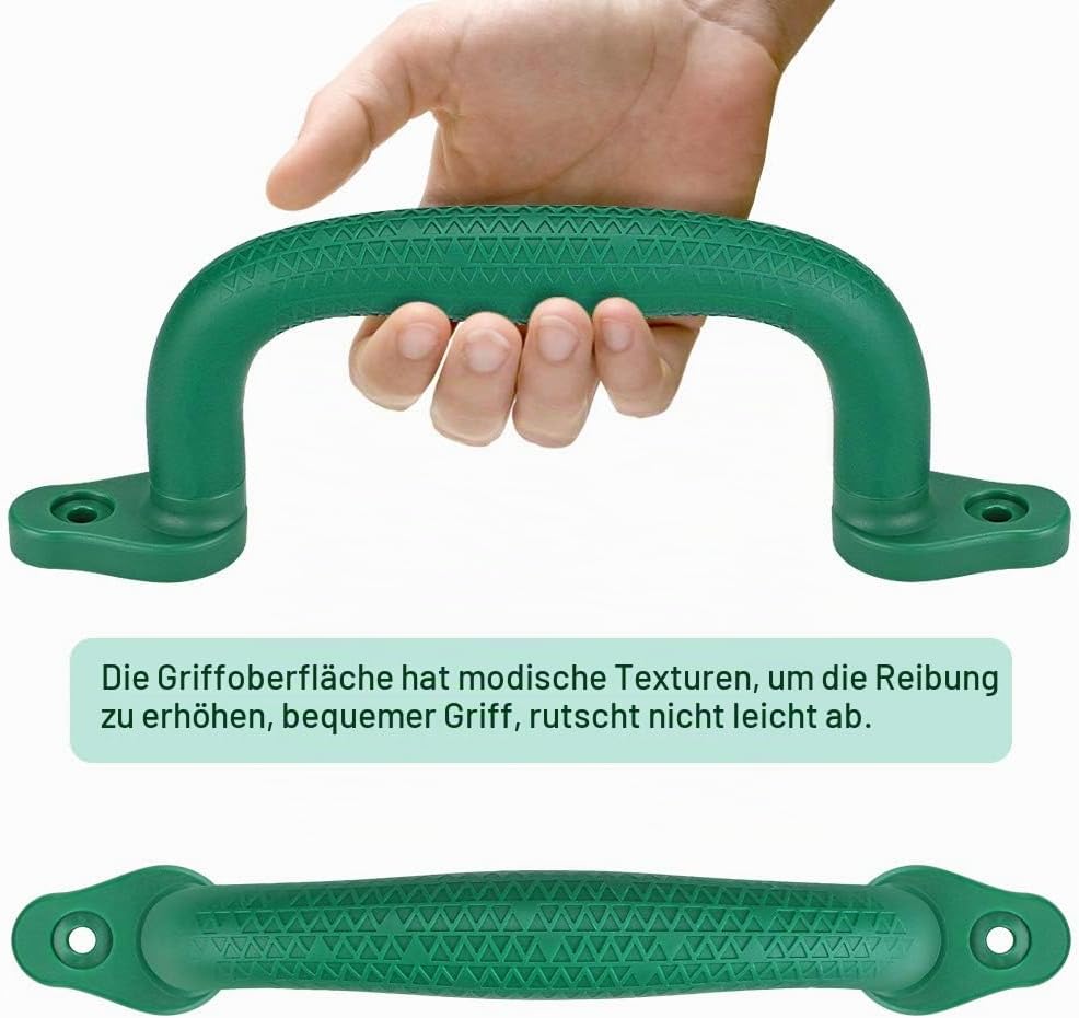 Dolibest Klettergriffe, 18cm Klettergerüst Haltegriffe Kinder rutschfeste Solide Handgriffe für Spie