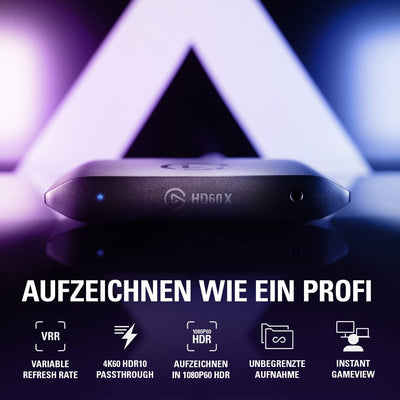 Elgato HD60 X - Streamen und aufzeichnen in 1080p60 HDR10 oder 4K30 mit ultraniedriger Latenz auf PS
