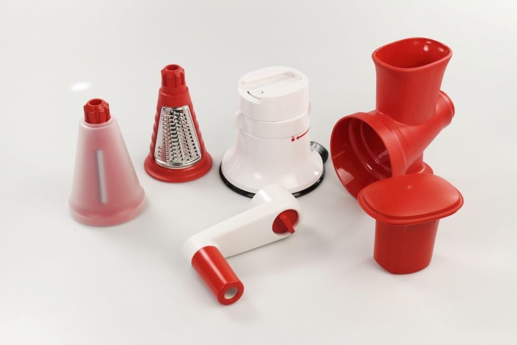 TUPPERWARE Chef Profi-Chef Eisschaber rot 2x Reiben