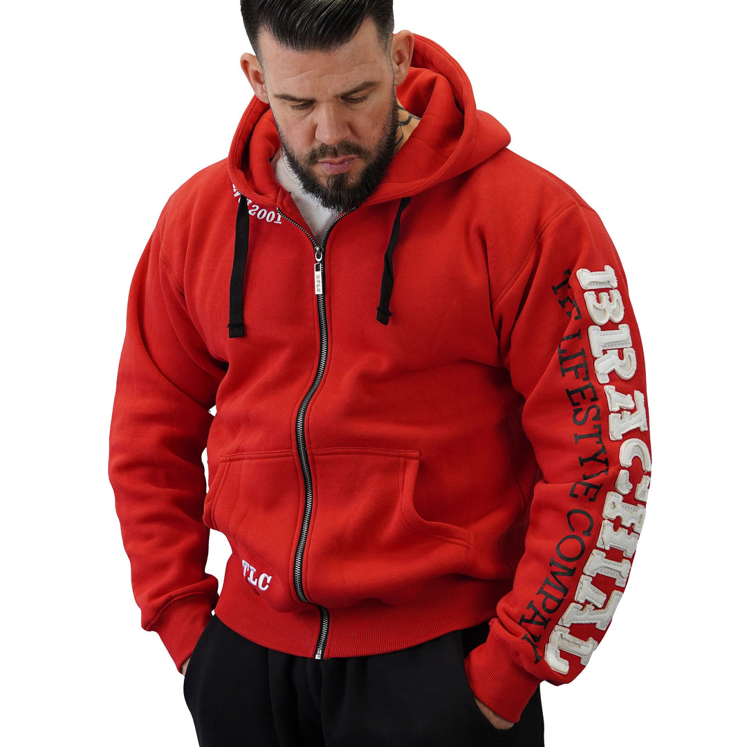 Brachial Premium Herren Kapuzenjacke Gym - Hoodie Sweatjacke Sweatshirt Jacke mit Kapuze für Bodybui
