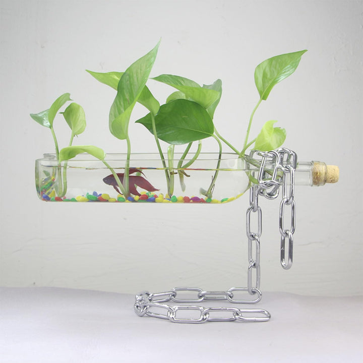 Kettenweinregal, Floating Wine Rack, Hängender Kette Weinhalter, Magischer Weinflaschenhalter, Schwe