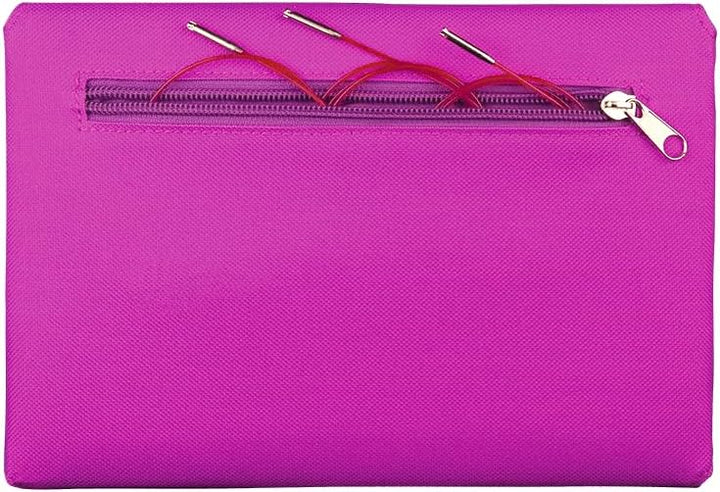 Addi Lace Long Etui, Metall, Purple/Pink/Silver, 25 x 17 x 3.5 cm