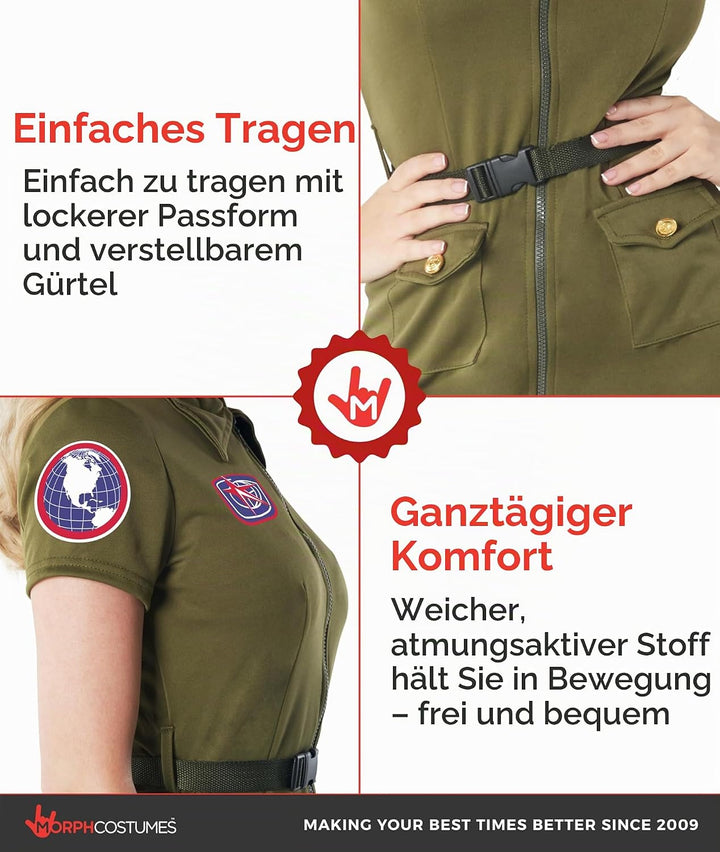 Fun Shack FN3361XXL Kostüm, Damen, Pilotin, XXL XXL Pilotin, XXL Pilotin