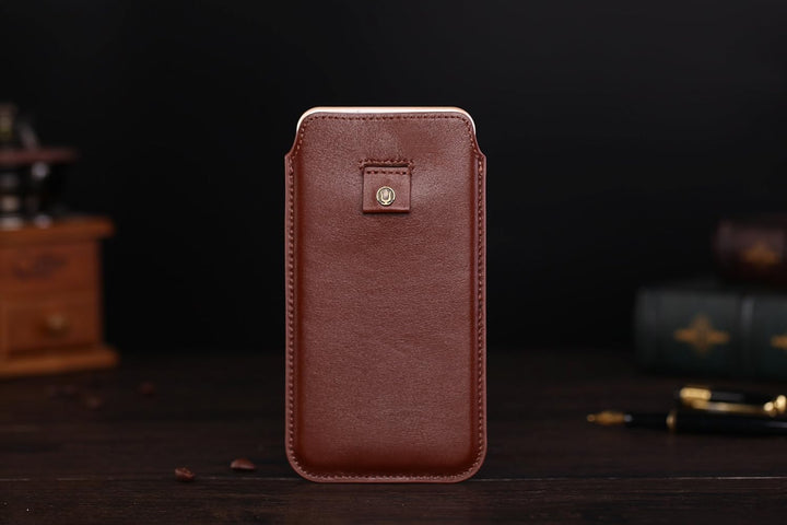 Cronus & Rhea® | Luxus Smartphone Tasche mit Zugband aus exklusivem Leder (Athena) | Hülle - Etui -