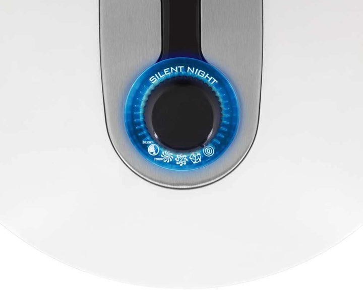 Orbegozo TF 0138 - Leiser Tischventilator, Drehfunktion, vier Stufen, Turbofunktion, LED-Beleuchtung