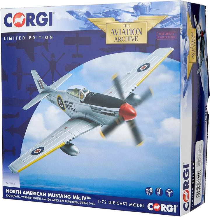 North American Mustang Mk.IV, KH790/WHC Werner Christie, No.150 Wing, RAF Hunsdon, Frühling 1945