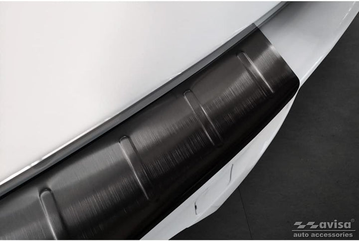 Avisa Schwarz Edelstahl Heckstossstangenschutz kompatibel mit Mazda CX-60 2022- 'Ribs'