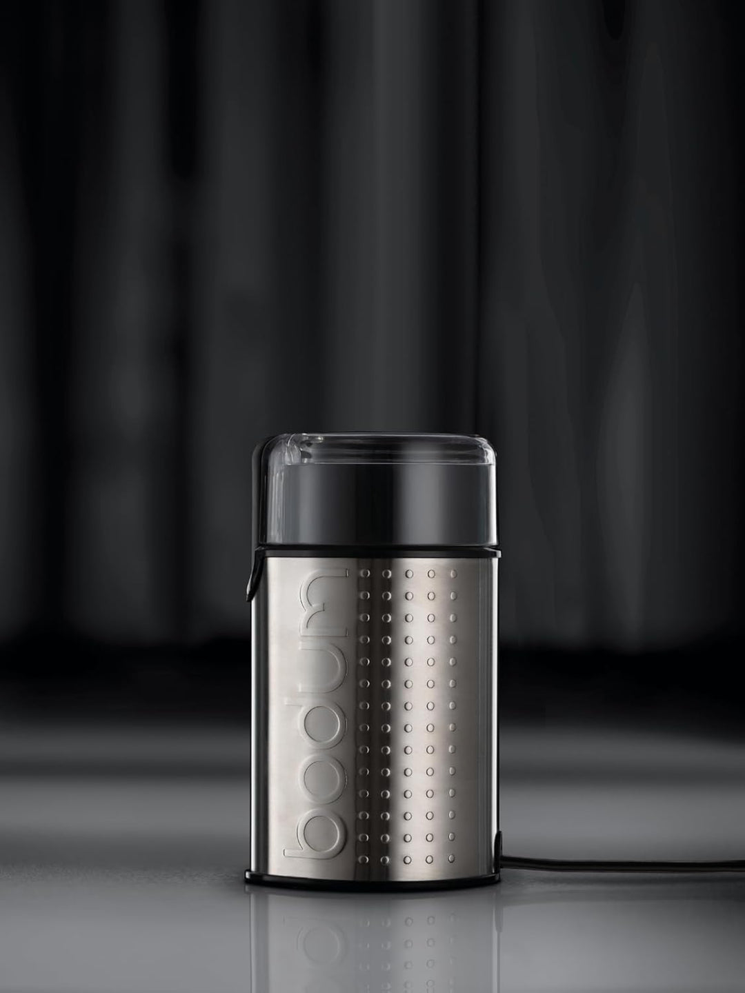 Bodum 11160-57EURO-4PL BISTRO Elektrische Kaffeemühle, 150 W, Edelstahl, Chrom matt