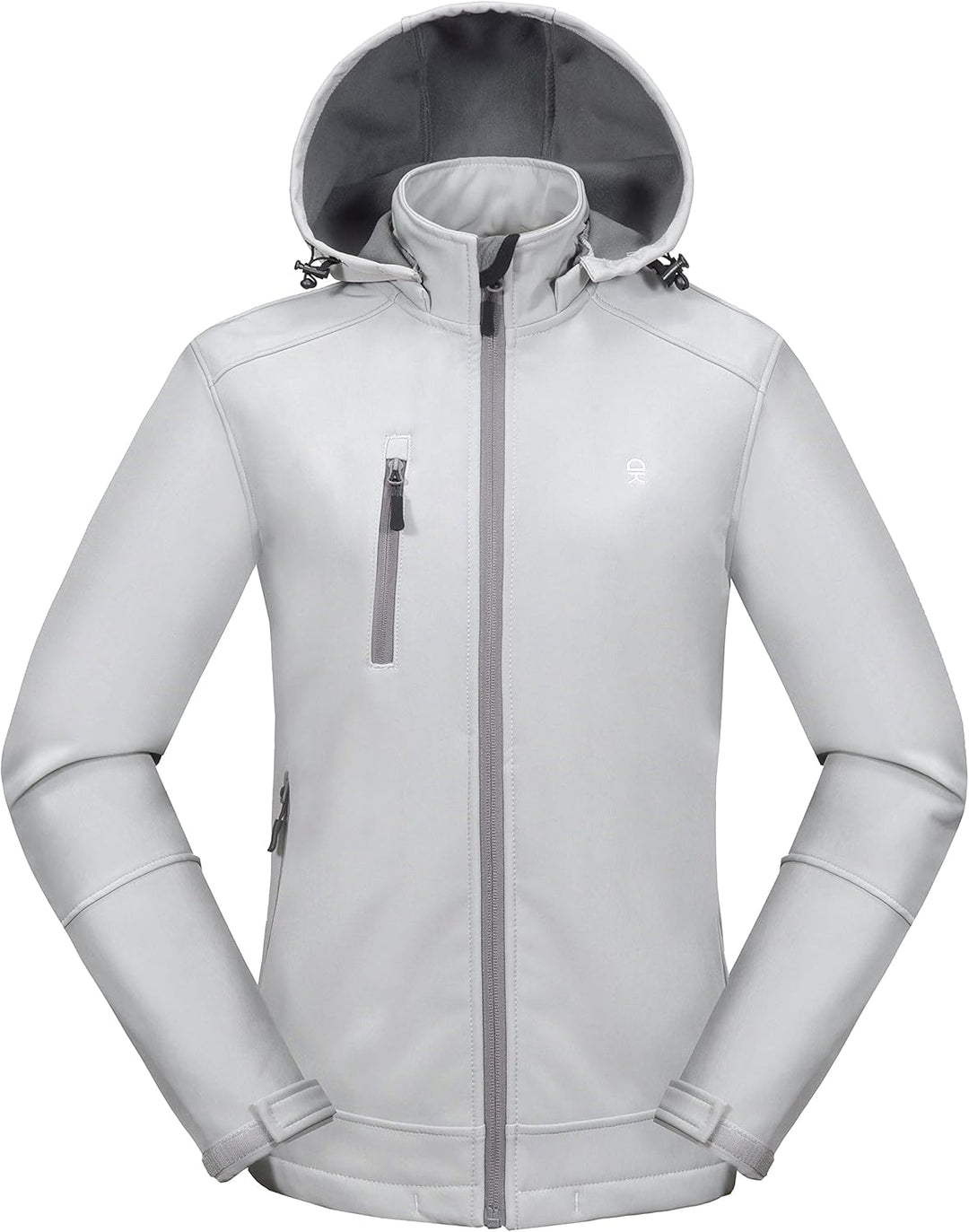 Little Donkey Andy Softshelljacke für Damen mit abnehmbarer Kapuze, Fleecefutter und Wasserabweisend