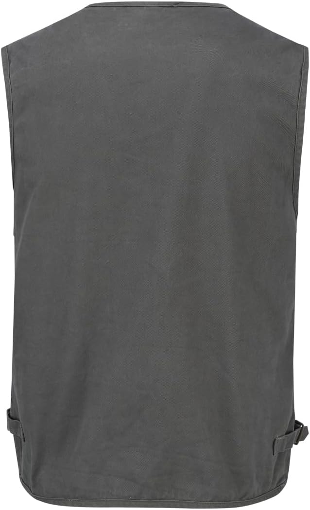 YOUTHUP Anglerweste Herren Outdoor Weste Multi-Tasche Ärmellose Jagd Herrenwesten Leicht Safari Wand