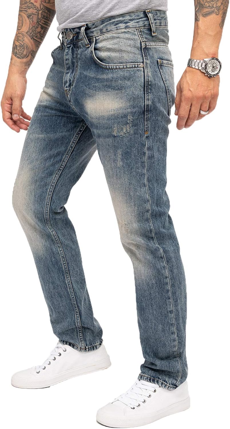 Indumentum Jeans Herren Regular Fit Hose 29W / 30L Blau - Ir500, 29W / 30L Blau - Ir500