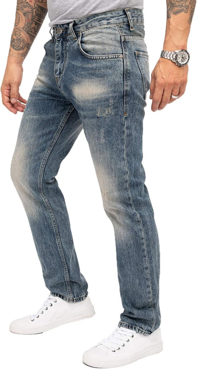 Indumentum Jeans Herren Regular Fit Hose 29W / 30L Blau - Ir500, 29W / 30L Blau - Ir500