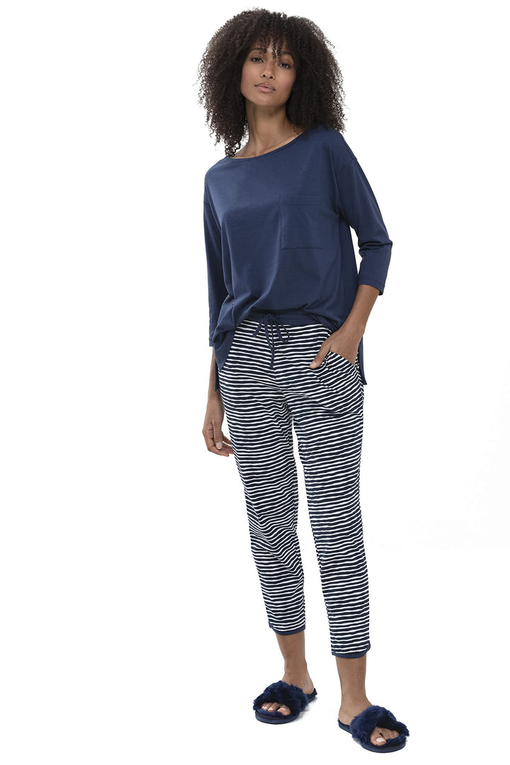 Mey Damen Shirt - Oberteil mit 3/4-Ärmeln - Night2Day Serie Liah - 16110 S New Blue, S New Blue